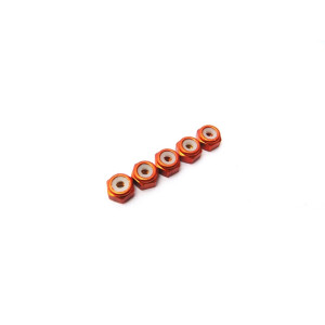  2mm Alloy Nylon Nut  [Orange] - 48151 - HIRO SEIKO