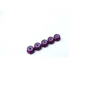  2mm Alloy Nylon Nut  [Pruple] - 69215 - HIRO SEIKO