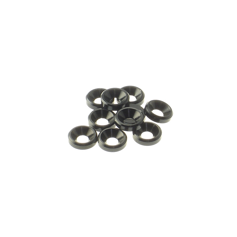  3mm Alloy Countersunk Washer  [Black] - 69253 - HIRO SEIKO