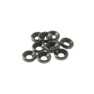  3mm Alloy Countersunk Washer  [Black] - 69253 - HIRO SEIKO