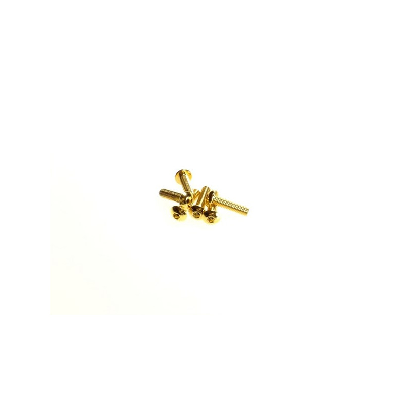  Hex Button Screw M3x16  [24K_Gold] - 69573 - HIRO SEIKO