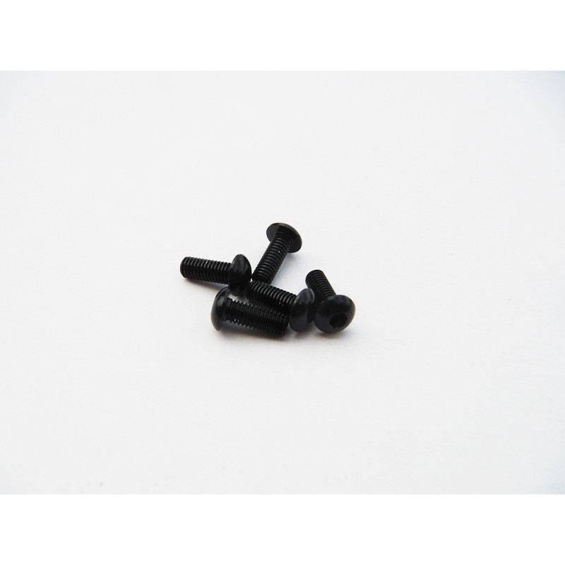  Alloy Hex Socket Button Head Screw M3x6  [Black] - 69869 - HIRO SEIK