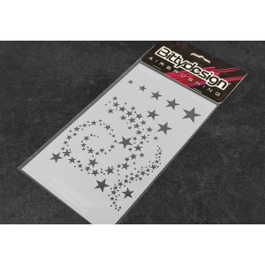 Vinyl stencil - Stars V2 - BITTYDESIGN - BDSTC-021