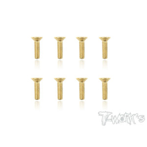 Screws GOLD CHC 4x14mm (6) - T-WORKS - GSS-414C