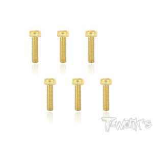 Screws GOLD CHC 4x16mm (8) - T-WORKS - GSS-416H