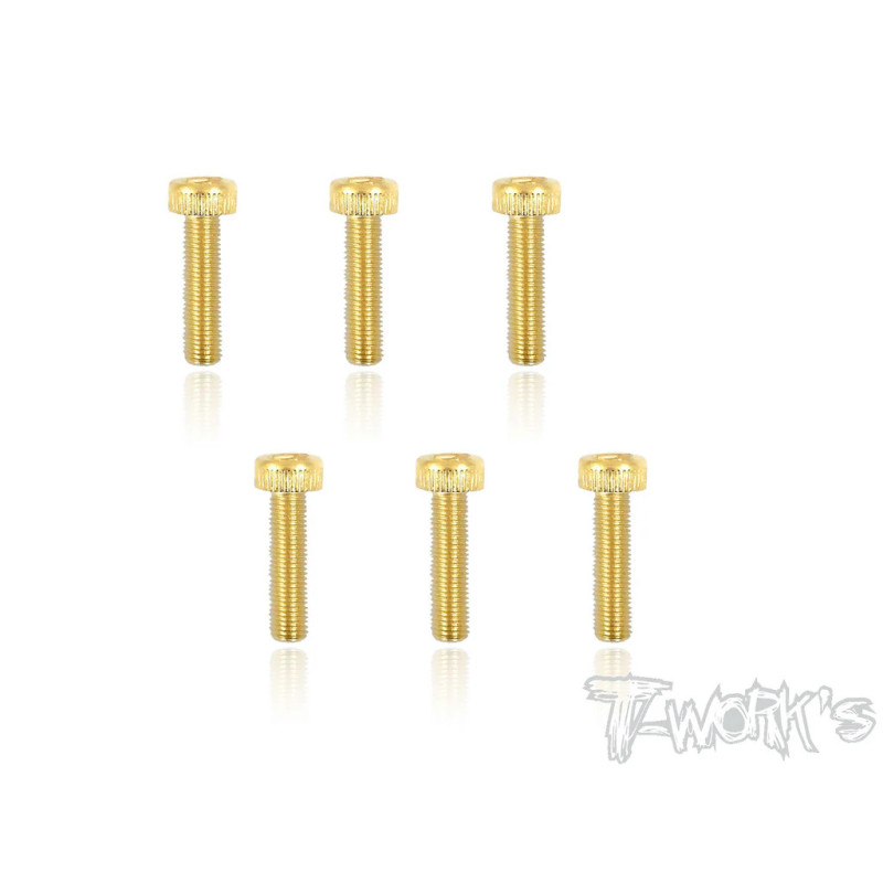 Screws GOLD CHC 4x16mm (8) - T-WORKS - GSS-416H