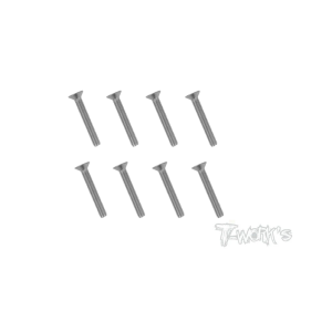 Screws NICKEL FHC 3x20mm (8) - T-WORKS - NSS-320C