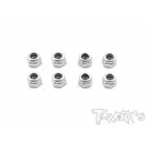 Nickel M3 Lock Nuts (8pcs.) - T-WORKS - NSS-3LN