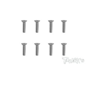 Screws NICKEL FHC 4x16mm (8) - T-WORKS - NSS-416C