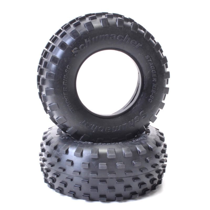 SHORT COURSE STAGGER TYRE YELLOW - SCHUMACHER - U6781