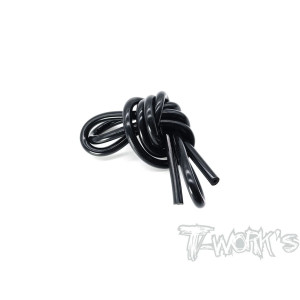 Black Color Silicone Tube (1m) - T-WORKS - TO-057-BK