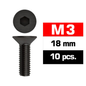 M3x18mm FLAT HEAD SCREWS (10 pcs) - UR161318 - ULTIMATE