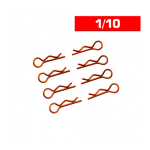 Body Clips 1/10 Orange (x8) - UR6411-G - ULTIMATE 