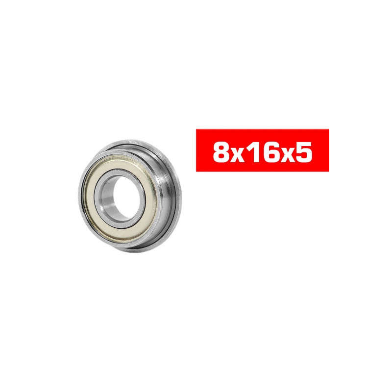 "8x16x5mm FLANGED ""HS"" METAL SHIELDED BEARING SET (2pcs) - UR7840-2
