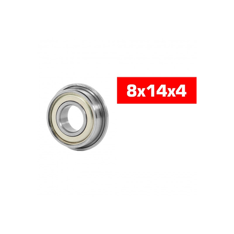 "8x14x4mm FLANGED ""HS"" METAL SHIELDED BEARING SET (2pcs) - UR7842-2