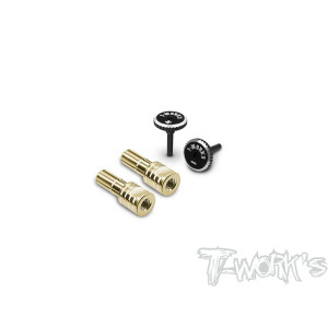 Cache-connecteurs Noir/Noir + PK 5mm (2+2) V2 - T-WORKS - EA-042-5BB