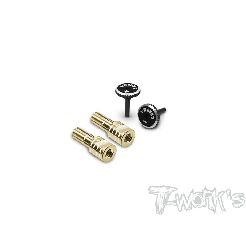 Cache-connecteurs Noir/Noir + PK 5mm (2+2) V2 - T-WORKS - EA-042-5BB