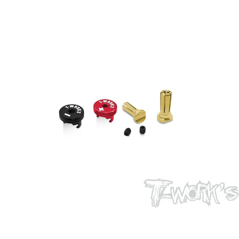 Heatsink Connector 5mm Long - Black/Red - T-WORKS - EA-040-5BRL