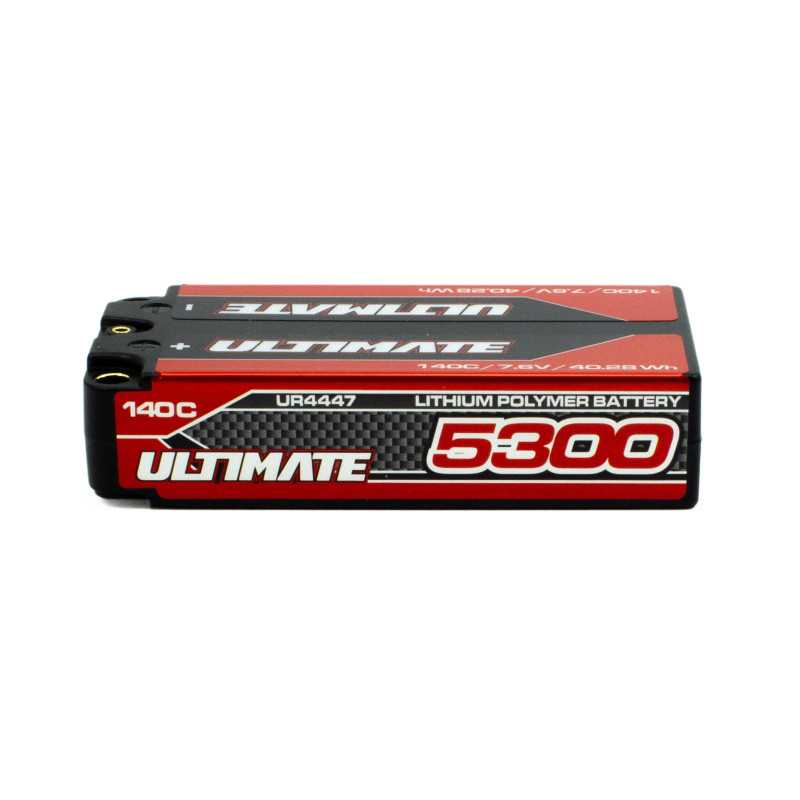 GRAPHENE HV LiPo SHORTY 5300 7.6V 140C 5mm TUBES -ULTIMATE - UR4447