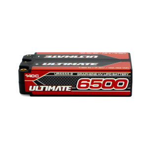 GRAPHENE HV LiPo SHORTY 6500 7.6V 140C 5mm TUBES -ULTIMATE - UR4444-2