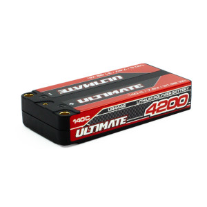GRAPHENE HV LiPo SHORTY 4200 7.6V 140C 5mm TUBES -ULTIMATE - UR4446