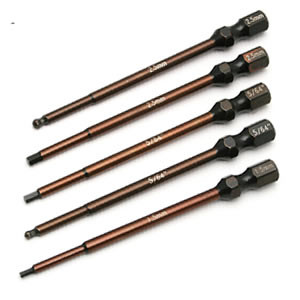 5-PIECE 1/4 POWER TOOL TIPS SET - ASSOCIATED - 1674