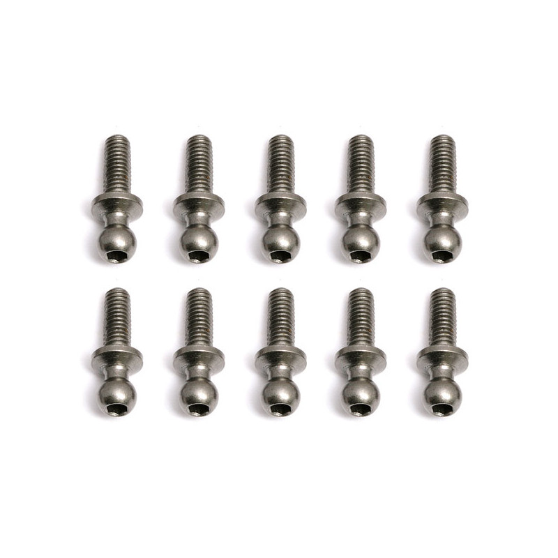 TC5/TC7.1/B6 BALLSTUD LONG NECK 8MM (10) - ASSOCIATED - 31284