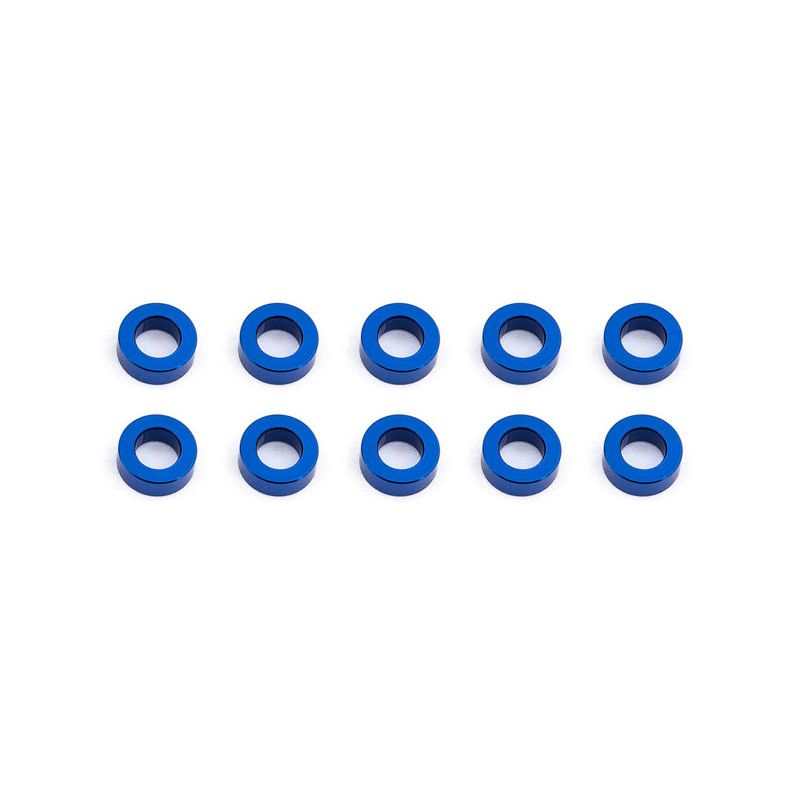BALLSTUD WASHERS 5.5 x 2.0mm BLUE ALU x10 - ASSOCIATED - 31383