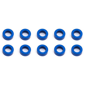 BALLSTUD WASHERS 5.5 x 2.0mm BLUE ALU x10 - ASSOCIATED - 31383