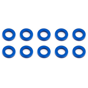 BALLSTUD WASHERS 5.5 x 1.0mm BLUE ALU x10 - ASSOCIATED - 31382