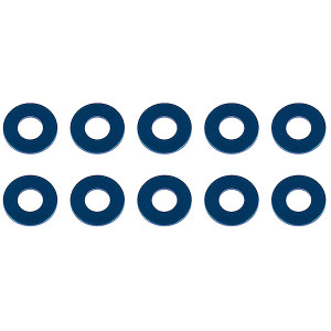 Rondelles alu bleues 7.8x3.5x.0.5 (10)  - ASSOCIATED - 31387
