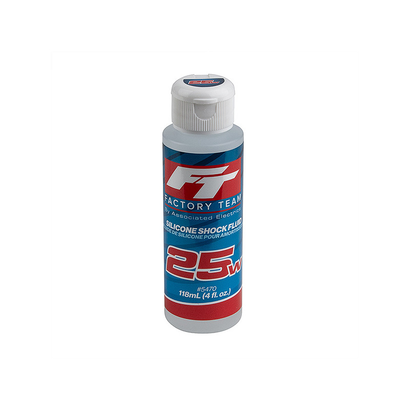 FT SILICONE SHOCK 25WT (275cSt) 4oz/118ml - ASSOCIATED - 5470