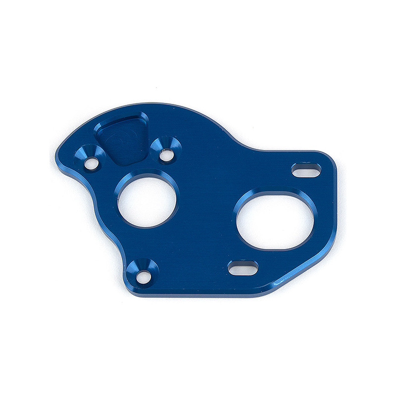 RC10T6.2 LAYDOWN MOTOR PLATE BLUE ALUMINIUM - ASSOCIATED - 71145