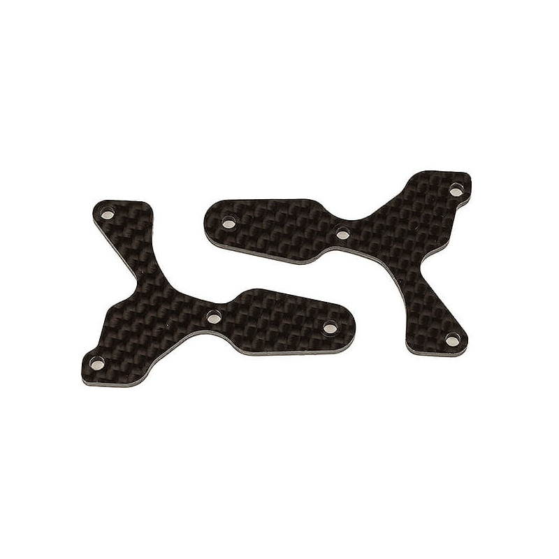RC8B4 FRONT LOWER ARM INSERTS CARBON - ASSOCIATED - AS81532