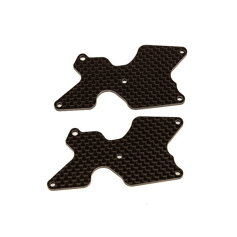 RC8B4 FT REAR ARM INSERTS CARBON - ASSOCIATED - AS81542
