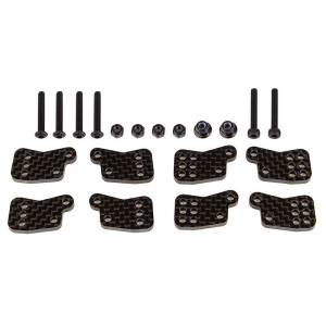 RC8B4.1/e FT REAR HUB TOWER SET. CARBON - ASSOCIATED - 81649