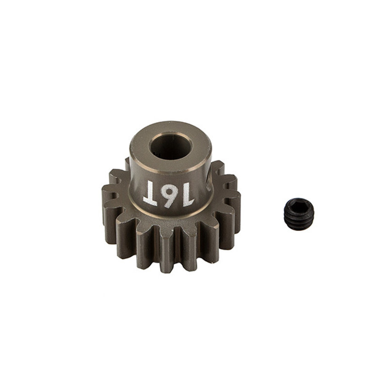 FT PINION GEAR 16T MOD 1 - 5mm SHAFT - ALU - ASSOCIATED - 89598