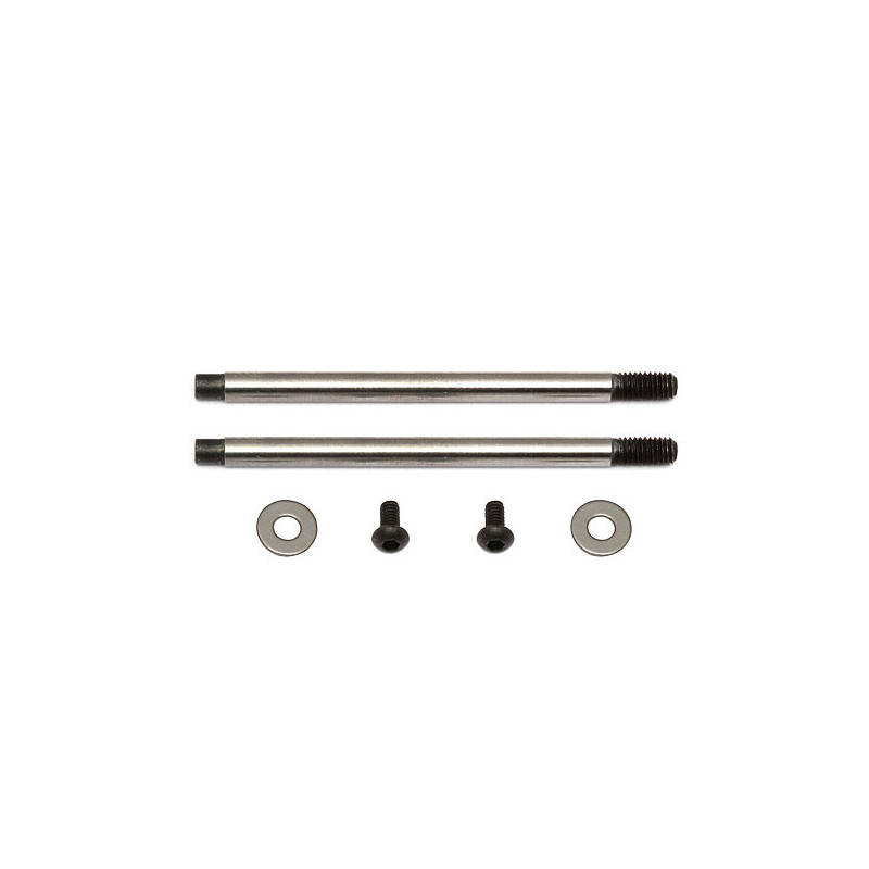3x27.5 SHOCK SHAFT V2 CHROME - TEAM ASSOCIATED - AS91620