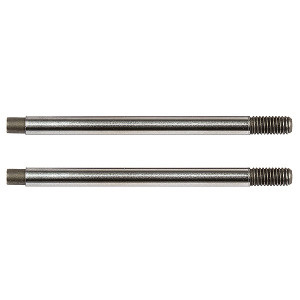 3x24 SHOCK SHAFTS V2, CHROME (B74) - TEAM ASSOCIATED - AS91643