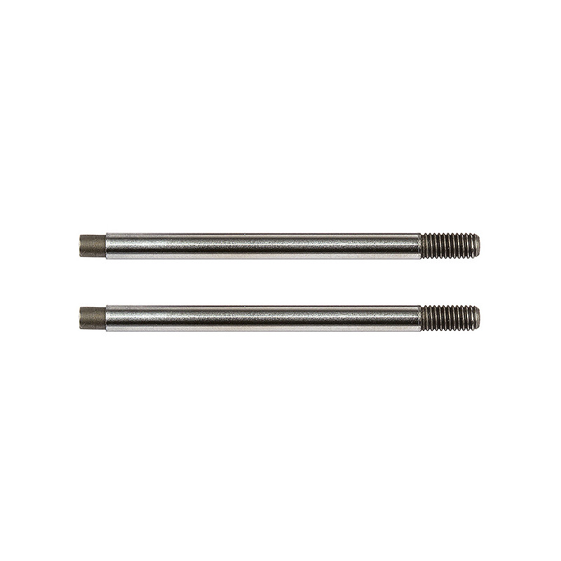 3x24 SHOCK SHAFTS V2, CHROME (B74) - TEAM ASSOCIATED - AS91643