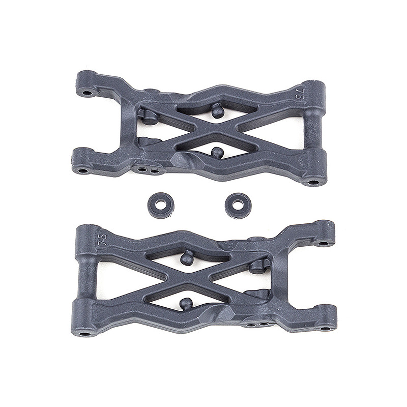 B6.2 REAR SUSPENSION ARMS (75MM) HARD - TEAM ASSOCIATED - AS91856