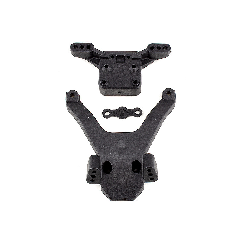 B6.3 FRONT TOP PLATE AND BALLSTUD MOUNT - ASSOCIATED - 91884