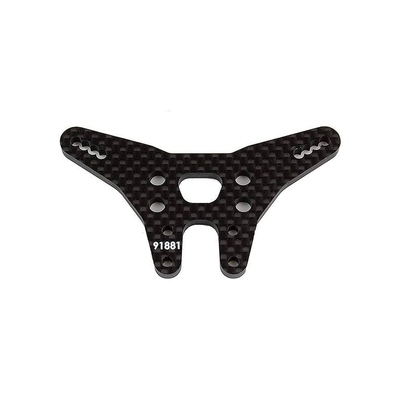 B6.3 REAR WIDE SHOCK TOWER CARBON FIBRE - ASSOCIATED - 91881