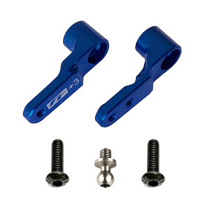B6.3 FT STEERING BELLCRANK +3MM BLUE - ASSOCIATED - AS91914