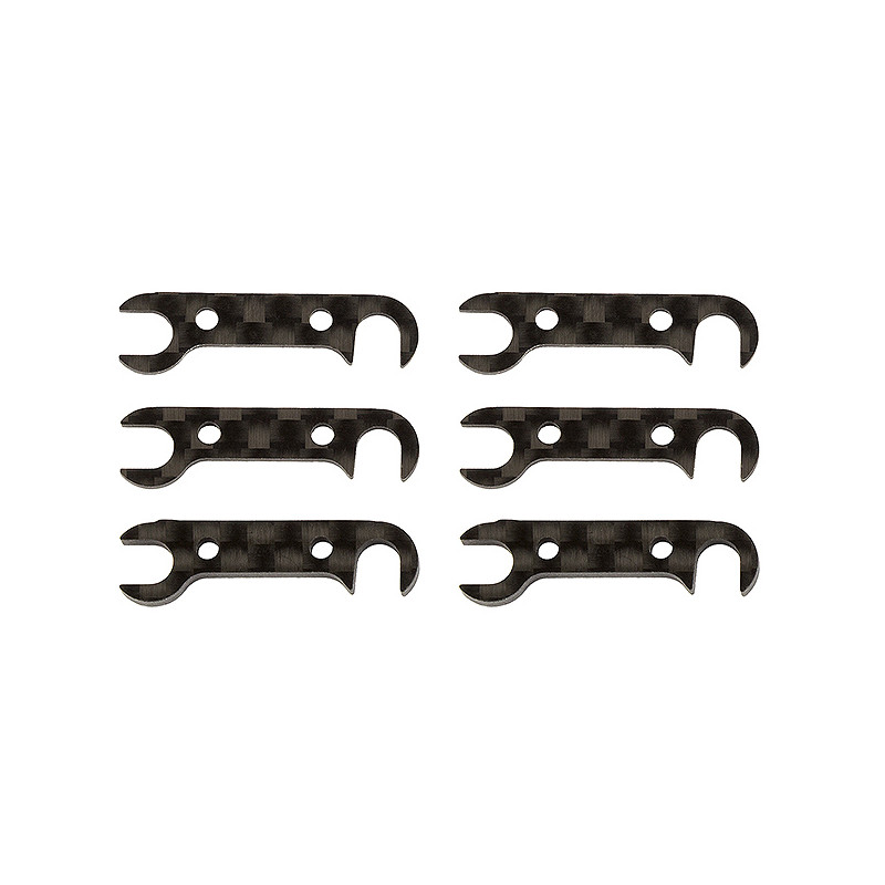 B74 GRAPHITE REAR HUB LINK SHIM SET - TEAM ASSOCIATED - AS92185