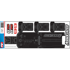 B74 FT CHASSIS PROTECTIVE SHEET - TEAM ASSOCIATED - AS92253