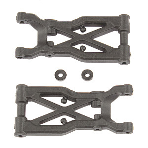 B74 REAR SUSPENSION ARMS, CARBON - TEAM ASSOCIATED - AS92298