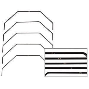 RC10B7 FRONT ANTI ROLL BAR SET - ASSOCIATED - 92459