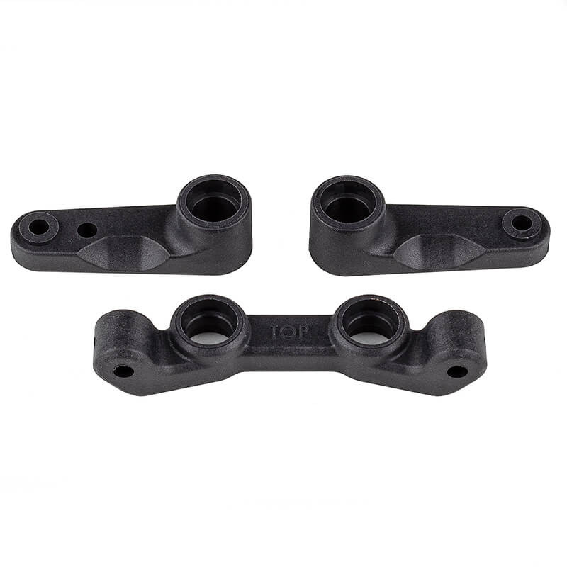 RC10B7 FT STEERING BELLCRANK/RACK CARBON - ASSOCIATED - 92489