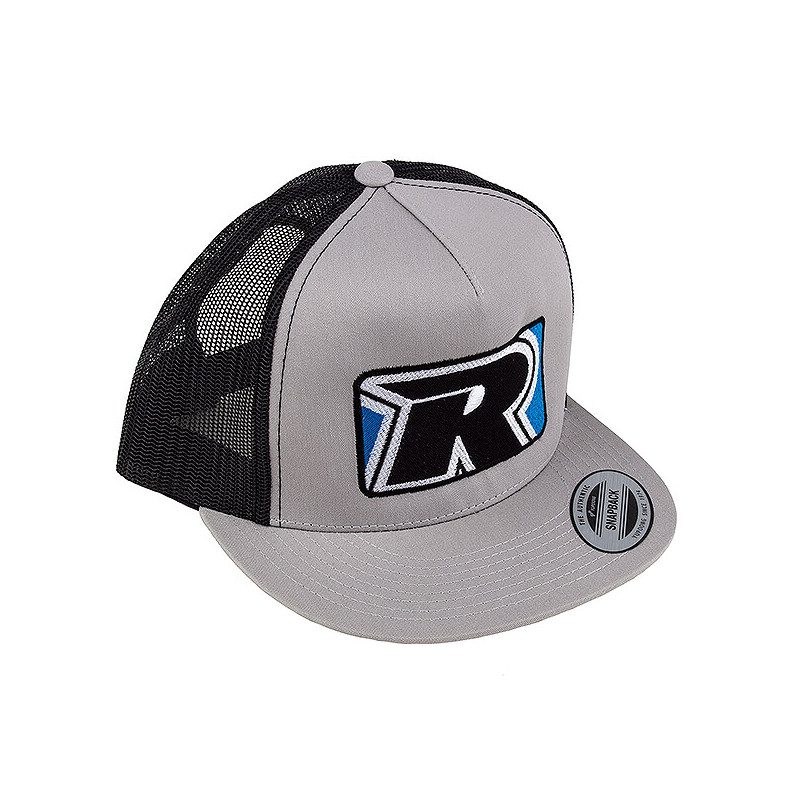 2022 TRUCKER HAT FLAT BILL SILVER/BLACK - REEDY - 97078